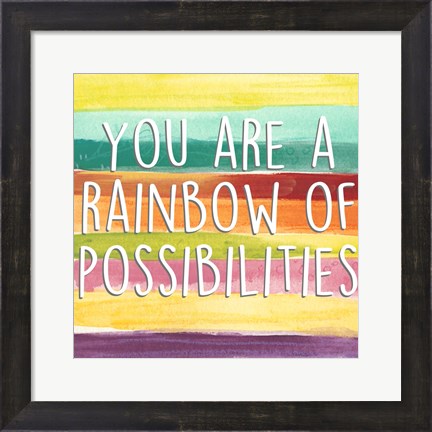 Framed Rainbow of Possibilities II Print