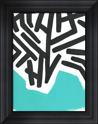 Framed Color Block Maze II Print