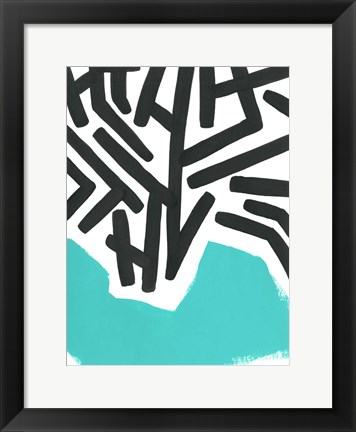 Framed Color Block Maze II Print