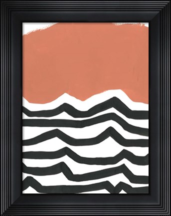 Framed Color Block Maze VI Print
