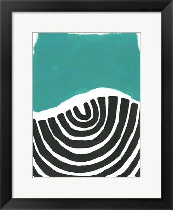 Framed Color Block Maze VII Print