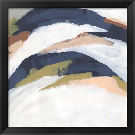 Framed Sine Wave Clouds II Print