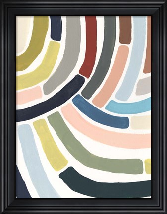 Framed Mosaic Curve II Print