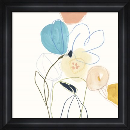 Framed Contour Garden III Print