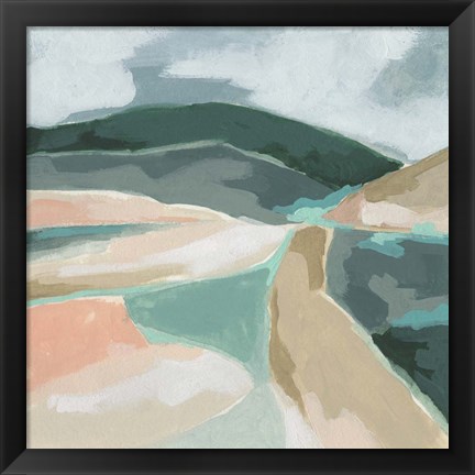 Framed Marble Valley II Print