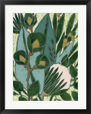 Framed Bottle Glass Garden II Print