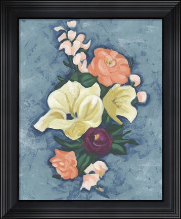 Framed Floral Portrait II Print