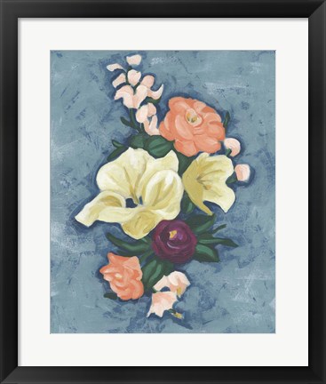 Framed Floral Portrait II Print