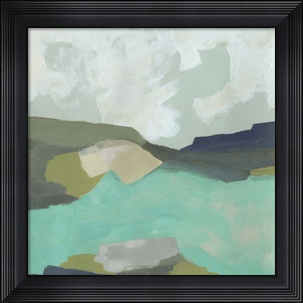 Framed Coastal Crest I Print