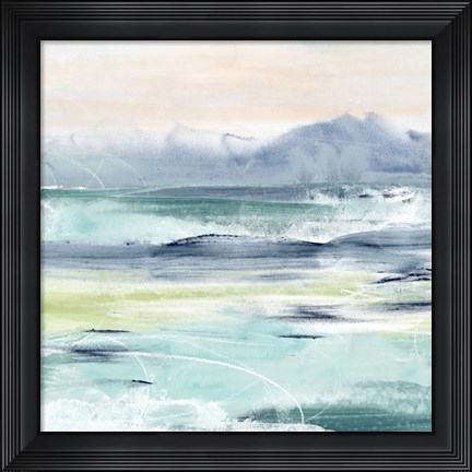 Framed Beach Tides I Print