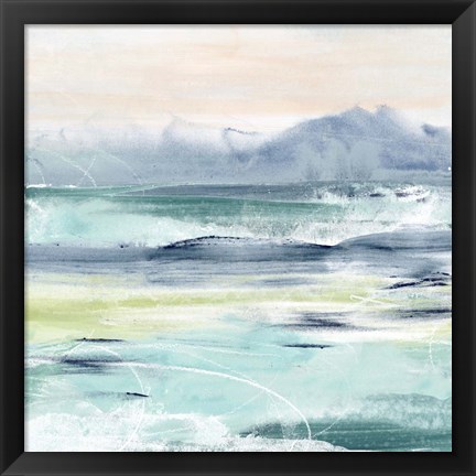 Framed Beach Tides I Print