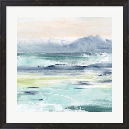 Framed Beach Tides I Print
