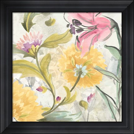 Framed Garden al Fresco I Print