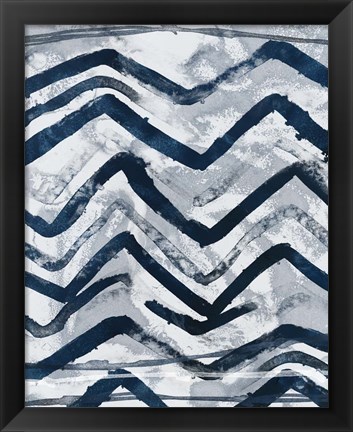 Framed Indigo Memory IV Print