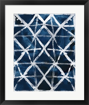Framed Indigo Memory V Print