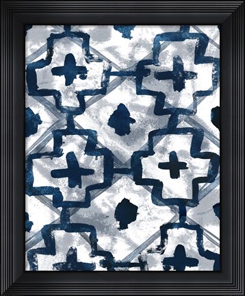 Framed Indigo Memory VI Print