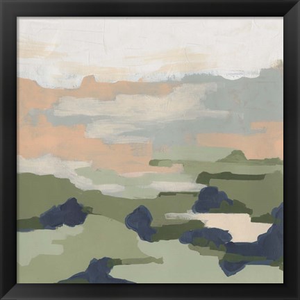 Framed Abstract Valley I Print