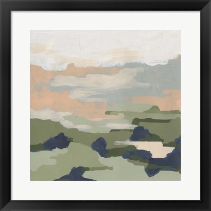 Framed Abstract Valley I Print