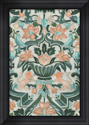 Framed Verdant Tapestry II Print