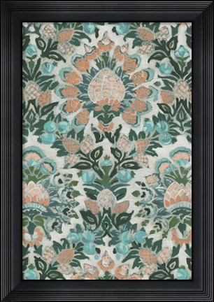 Framed Verdant Tapestry III Print