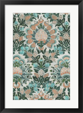 Framed Verdant Tapestry III Print