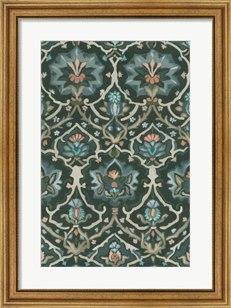Framed Verdant Tapestry IV Print