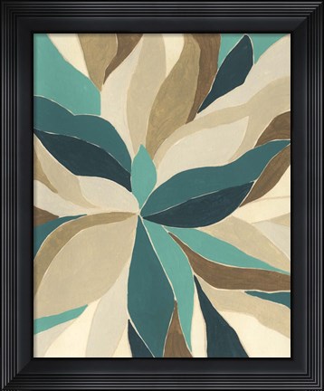 Framed Colorblock Blossom I Print