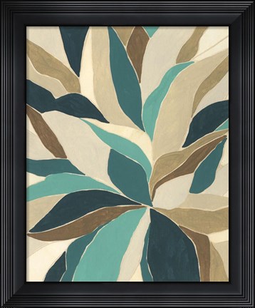 Framed Colorblock Blossom II Print