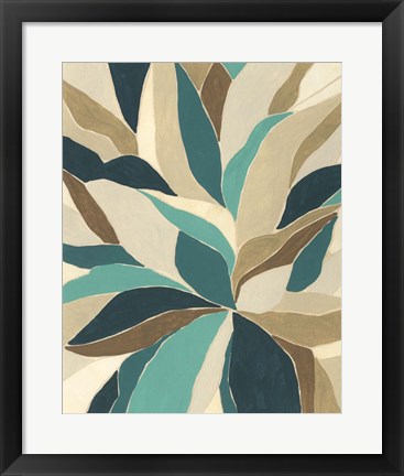 Framed Colorblock Blossom II Print