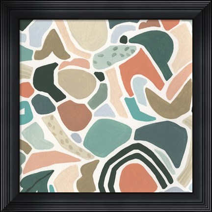 Framed Tonal Aggregate I Print