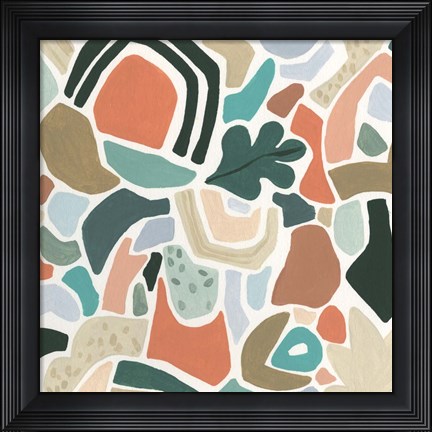 Framed Tonal Aggregate II Print