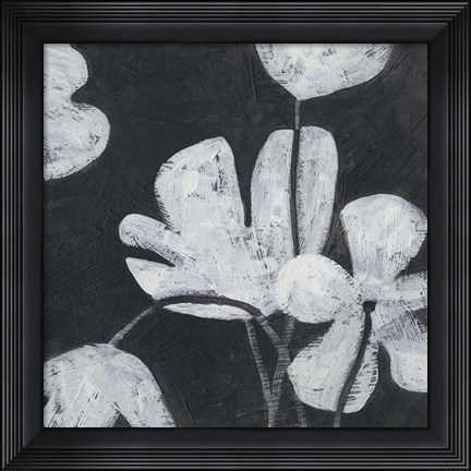 Framed Monochrome Meadow I Print