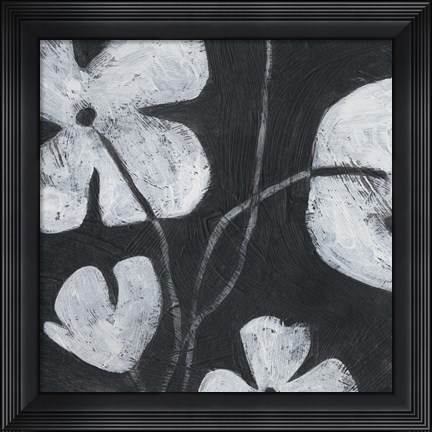 Framed Monochrome Meadow II Print