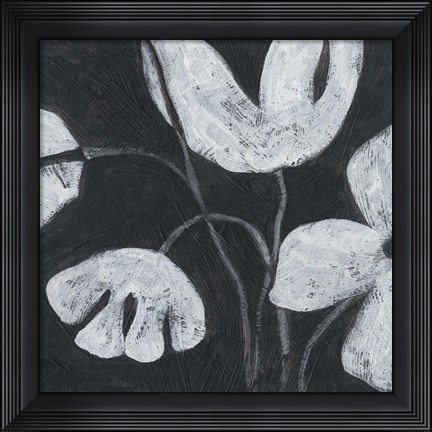 Framed Monochrome Meadow III Print