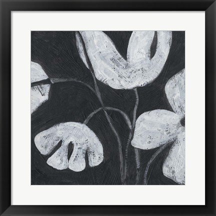 Framed Monochrome Meadow III Print