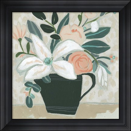 Framed Terre Verte Garden I Print