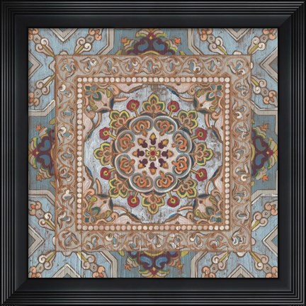 Framed Boho Textile II Print