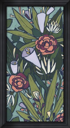 Framed Lush Tropic Panel II Print