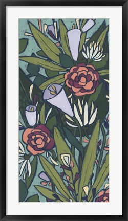 Framed Lush Tropic Panel II Print