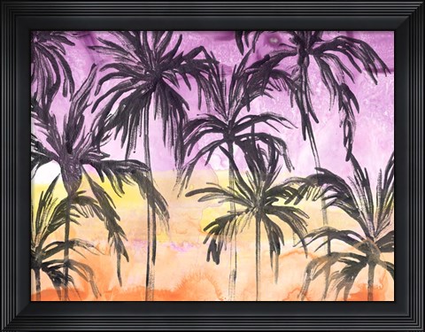 Framed Island Sunset II Print