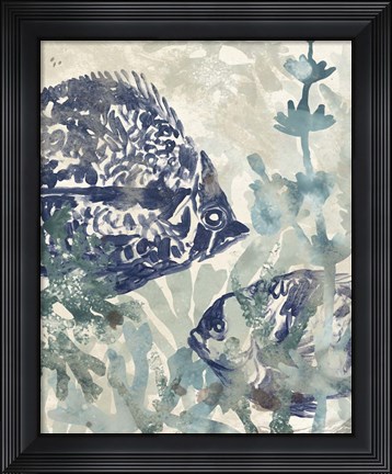 Framed Seafloor Fresco II Print