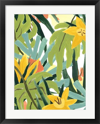 Framed Palm Thatch I Print