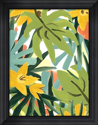 Framed Palm Thatch II Print