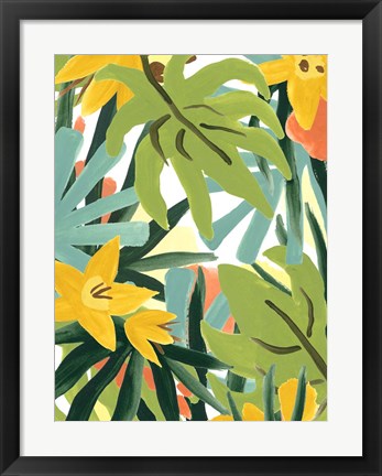 Framed Palm Thatch II Print