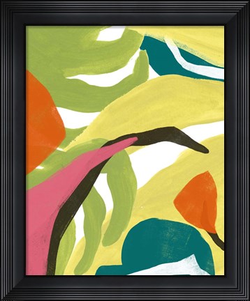 Framed Mod Tropics I Print