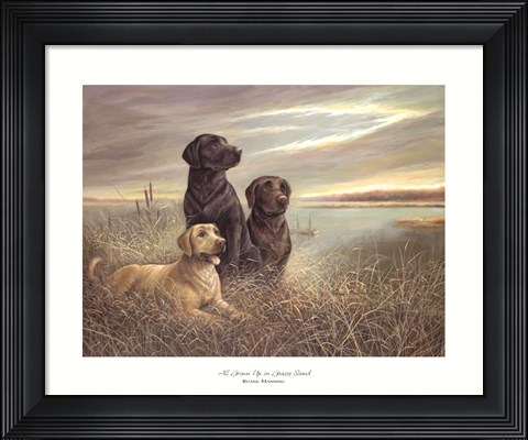 Framed All Grown Up on Grassy Sound Print
