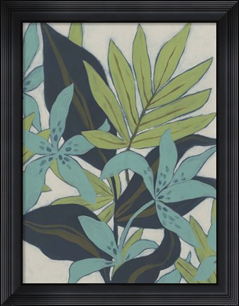 Framed Jungle Blues I Print