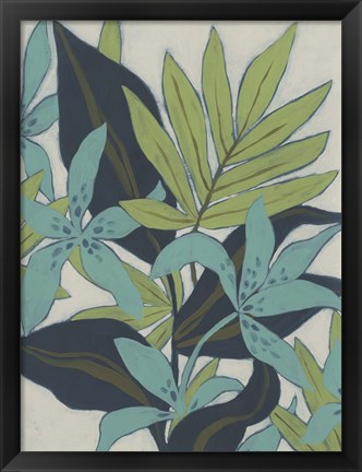 Framed Jungle Blues I Print
