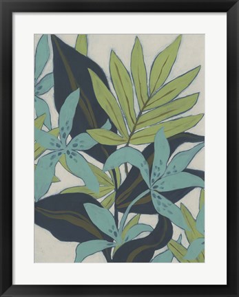 Framed Jungle Blues I Print