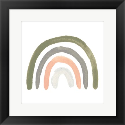 Framed Sweet Rainbow V Print